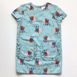 New Hanna Andersson Smock Ballet Girls Print Dress